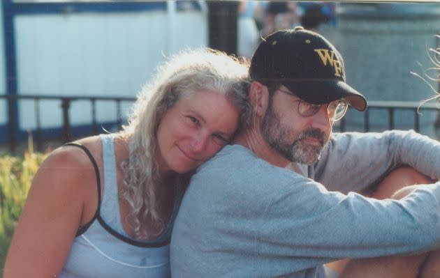 The author with her husband, Buddy, in 1992. (Photo: Courtesy of Sally Massagee)