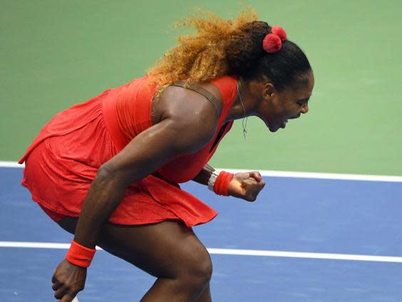 Serena Williams celebrates (USA TODAY Sports)