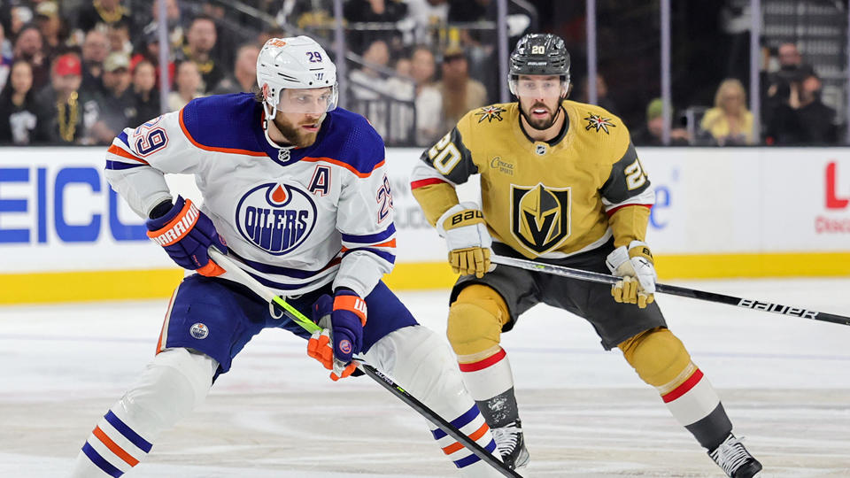 Leon Draisaitl was on fire for the Oilers in Game 1 but the Golden Knights still escaped with the win. (Photo by Ethan Miller/Getty Images)