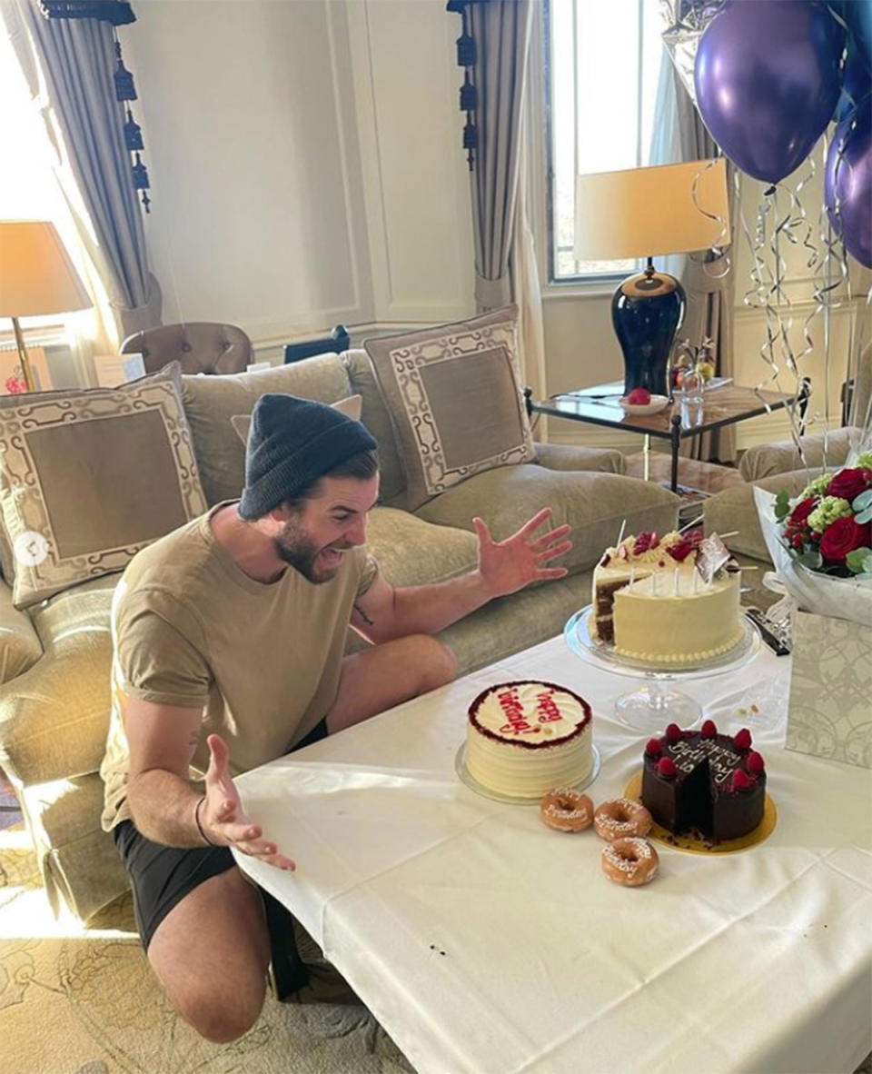 Liam Hemsworth on his 32nd birthday