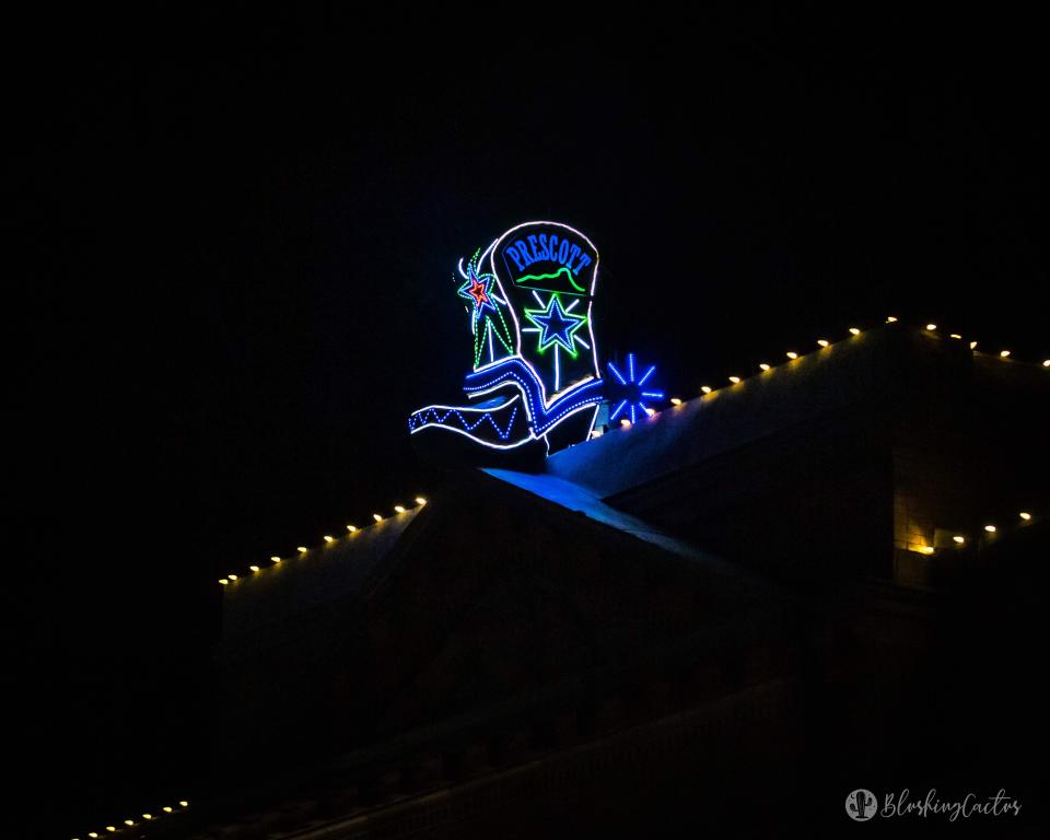 Prescott Arizona Illuminated Cowboy Boot