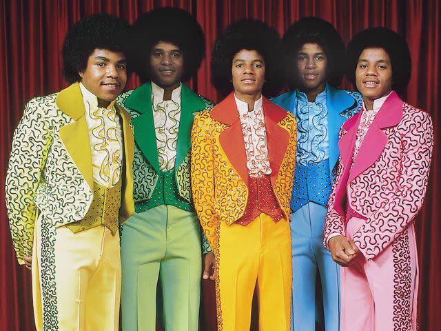 <p>Fin Costello/Redferns</p> Tito, Jackie, Michael, Jermaine and Marlon Jackson of the Jackson 5.