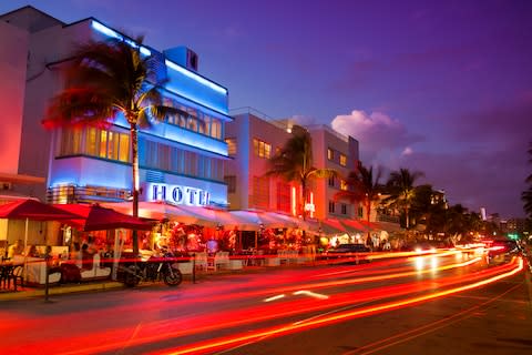 Ocean Drive in Miami - Credit: istock