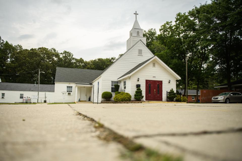 House of Prayer Christian Church on Hodge Street in Fayetteville.