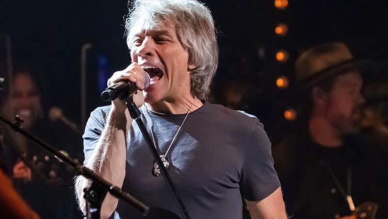 Jon Bon Jovi performs at the fifth annual Love Rocks NYC concert to benefit God’s Love We Deliver at the Beacon Theatre on Thursday, June 3, 2021, in New York.