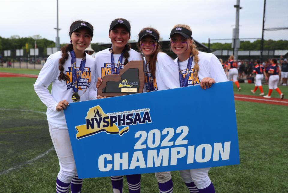 Monroe-Woodbury defeats Liverpool 4-2 to claim the NYSPHSAA Class AA title at Moriches Athletic Complex in Moriches on Saturday, June 11, 2022.