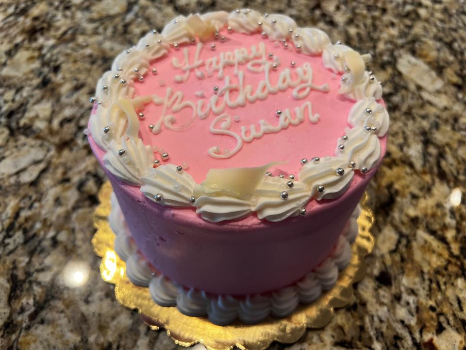 Champagne cake from The Bake Shoppe = my way of celebrating a birthday.