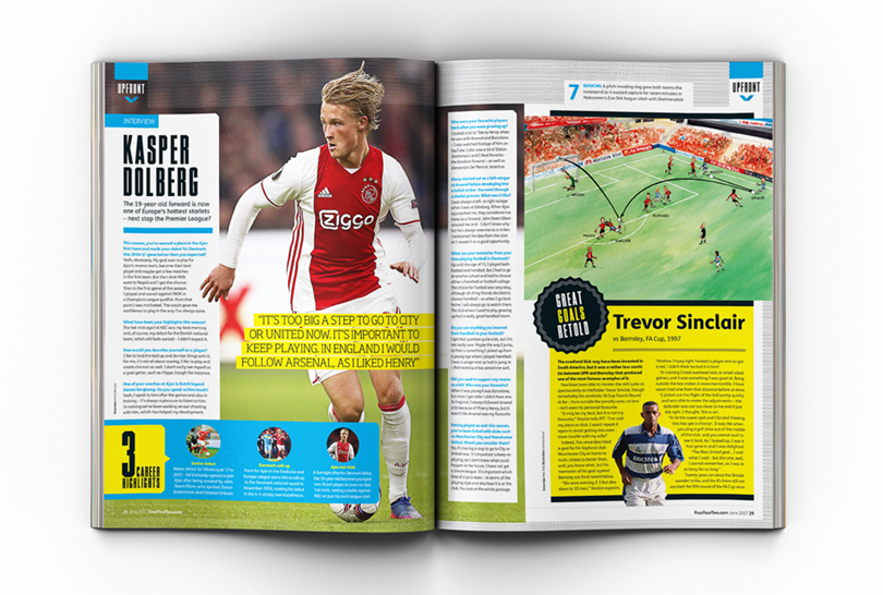 Ajax starlet Kasper Dolberg has told FourFourTwo that talk of him moving to the Premier League is too soon.