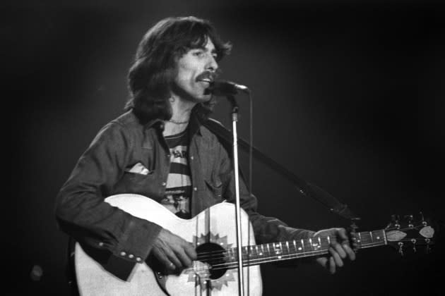 George Harrison's 1973 album 'Living in the Material World' will be reissued as a 50th anniversary deluxe edition. - Credit: Steve Kagan/The Chronicle Collection/Getty