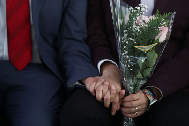 Mexicans celebrate LGBTQ+ pride month with massive wedding