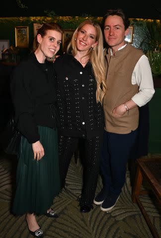 <p>Dave Benett/Getty</p> Princess Beatrice, Ellie Goulding and Edoardo Mapelli Mozzi at Royal Albert Hall in London on April 11, 2024