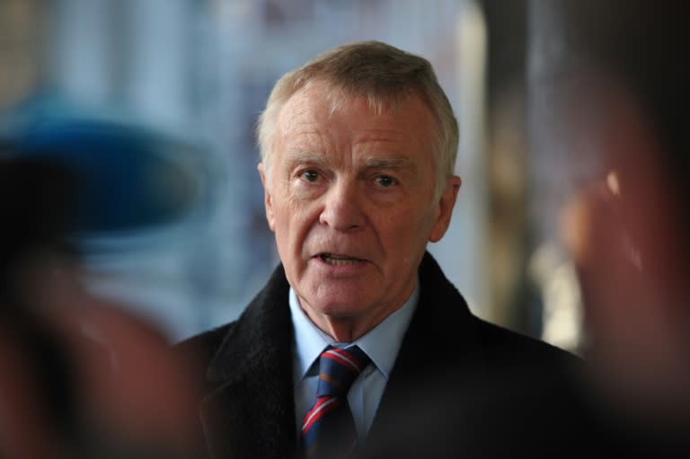 FIA president Max Mosley, pictured on November 29, 2012, told the BBC that F1 was in serious trouble and nobody wanted to buy the business because it had become too expensive