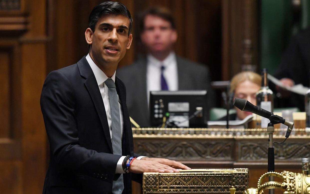 Rishi Sunak told the Commons: 'Governments, much less people, rarely get to choose the moments that define them. What choice there is comes in how we respond' - Jessica Taylor/AFP