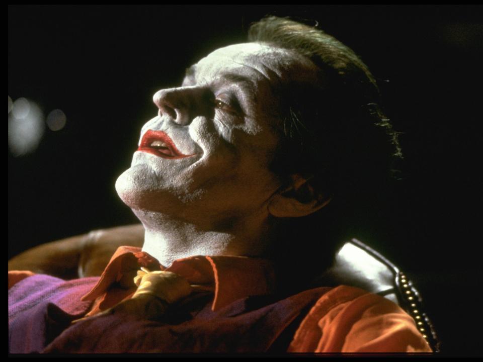 Jack Nicholson as the Joker in "Batman"