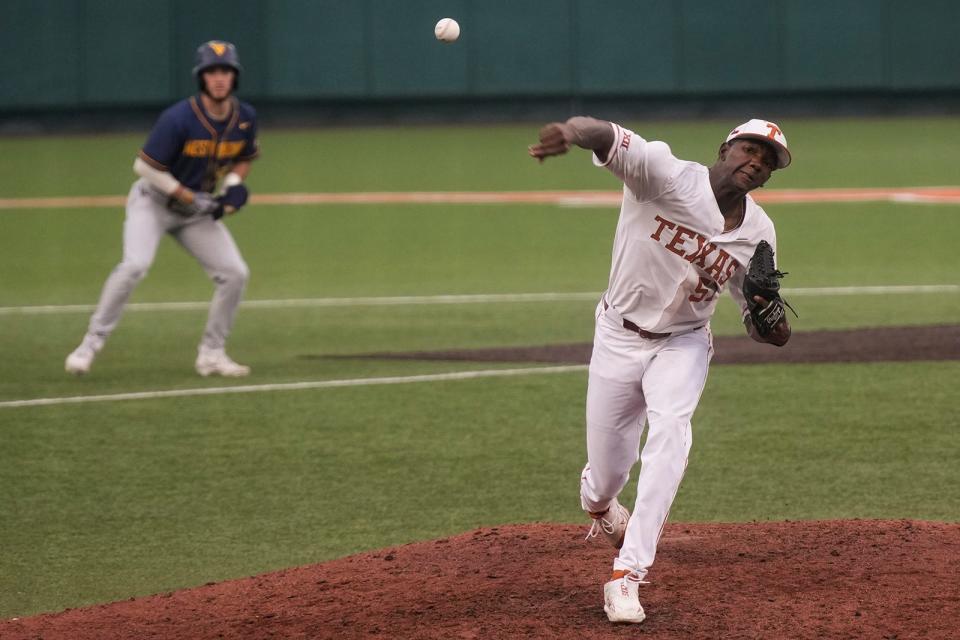 Texas pitcher Lebarron Johnson Jr. allowed seven hits but just one run in the Longhorns' 4-1 win over Miami.