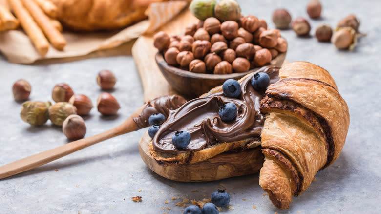 Chocolate with nuts and berries