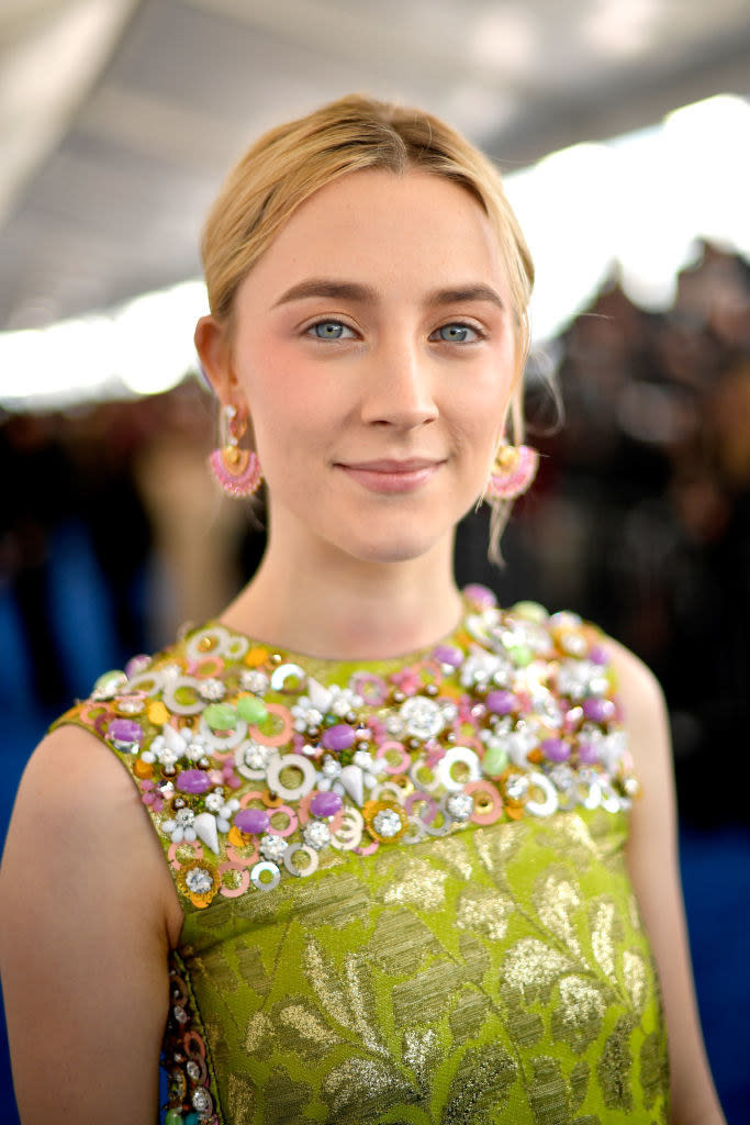 closeup of Saoirse Ronan