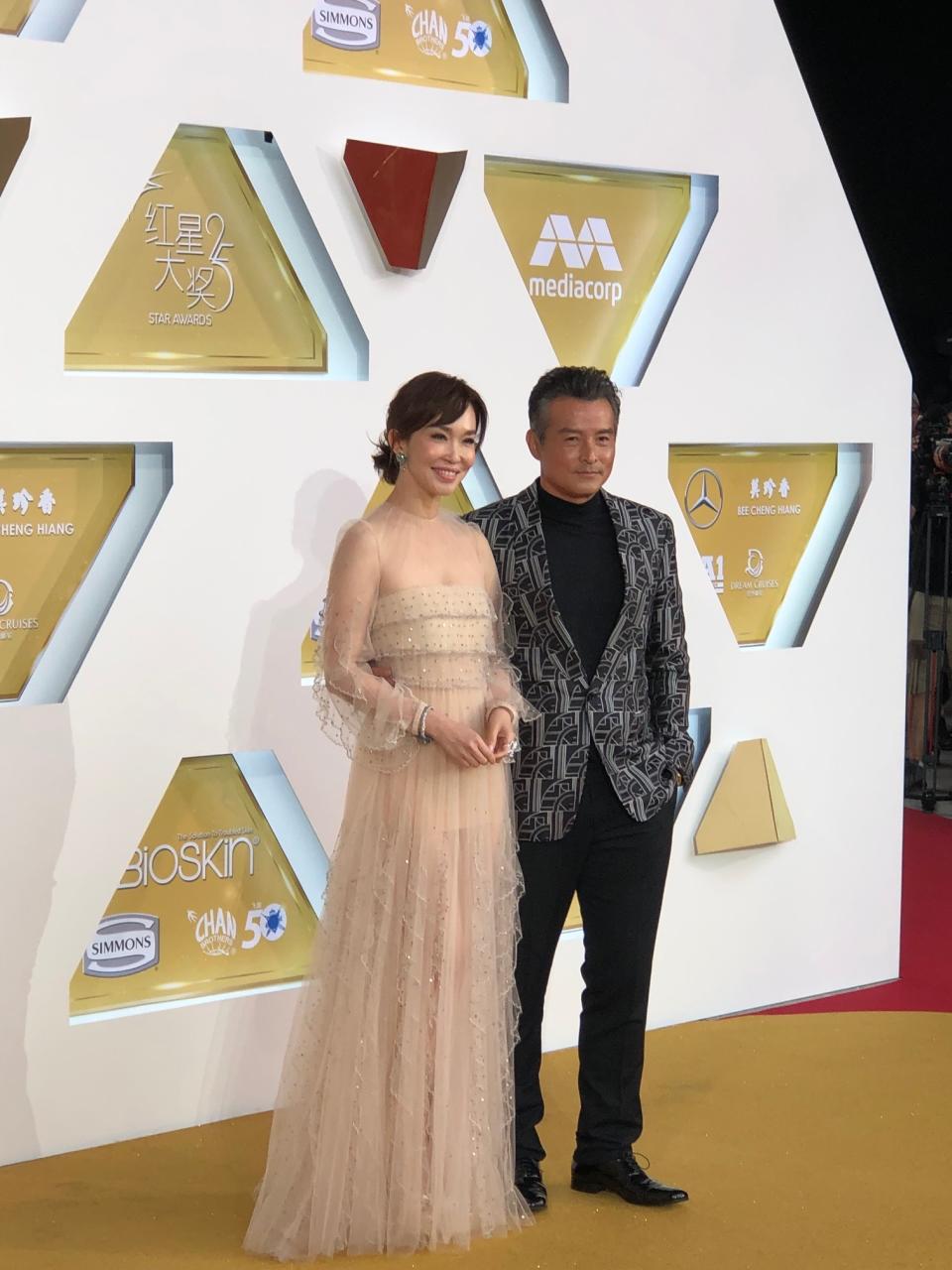 Fann Wong and Christopher Lee. (PHOTO: Reta Lee/Yahoo Lifestyle Singapore)