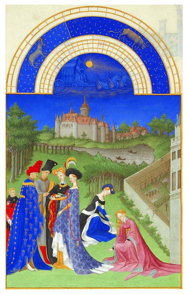 出現在15世紀初畫作中的杜爾丹城堡（Photo by : Pictures from History/Universal Images Group, Image Source : Getty Editorial）