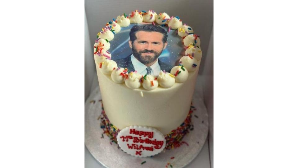 Wilfred's wonderful Ryan Reynolds birthday cake
