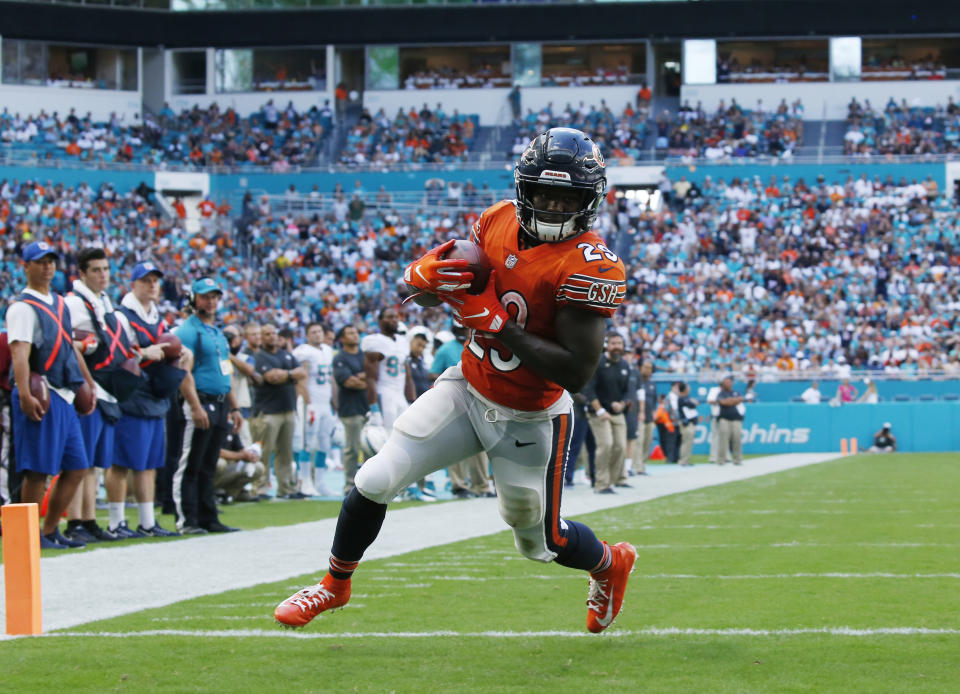 Chicago Bears running back Tarik Cohen continues to remain a key cog in his team’s offense. (AP Photo/Joel Auerbach)