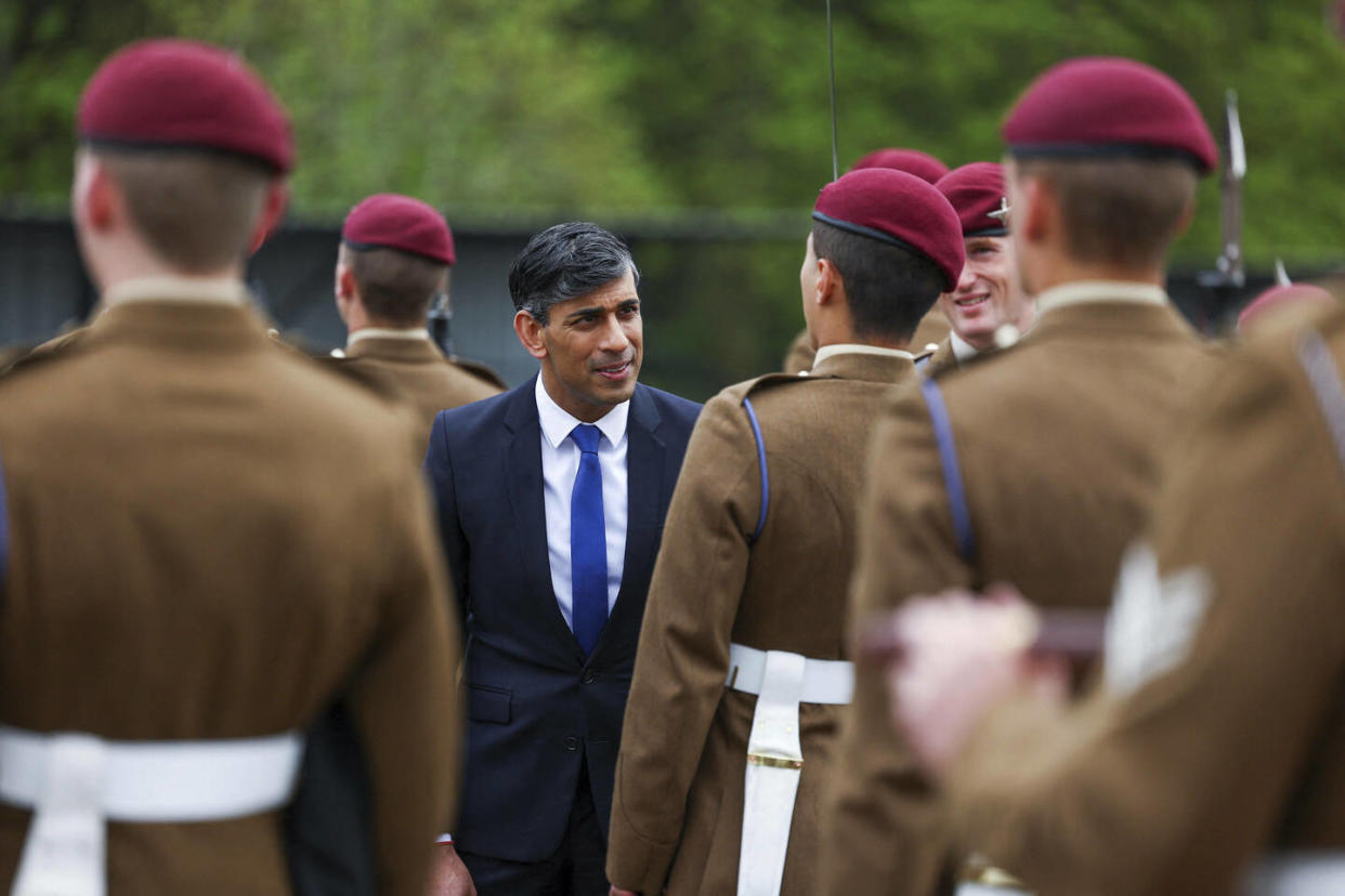 Le Premier ministre britannique Rishi Sunak. Plusieurs responsables politiques britanniques ont exprimé publiquement leurs inquiétudes vis-à-vis des actions menées par Pékin en Chine.  - Credit:Molly Darlington/AP/SIPA  