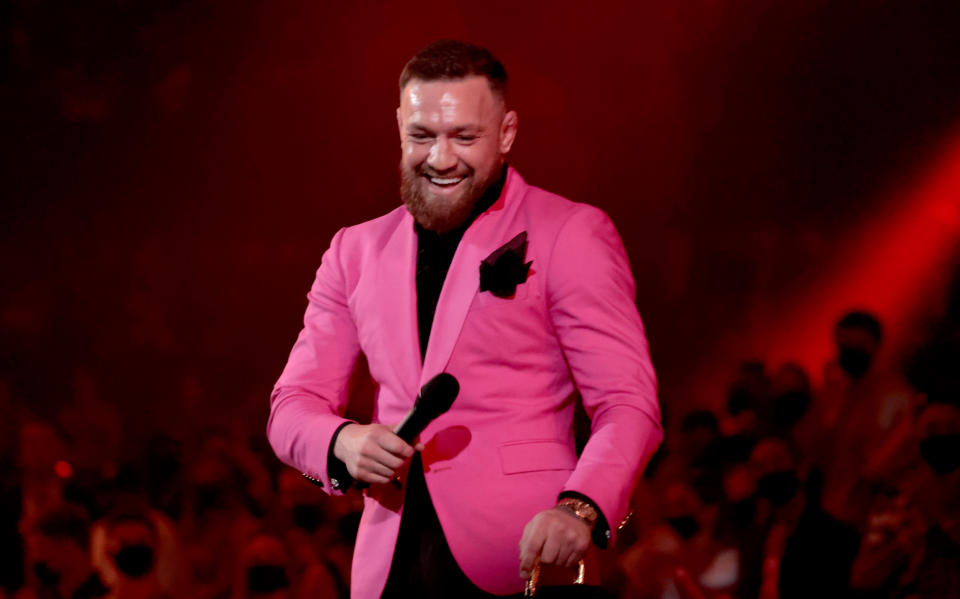 Conor McGregor reportedly punched a DJ at a party in Rome. (Mike Coppola/Getty Images for MTV/ViacomCBS)