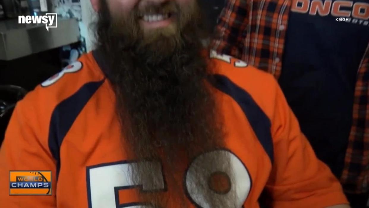 Broncos Fan's 2-Year-Long Playoff Beard Gets the Ax (and the Blade)