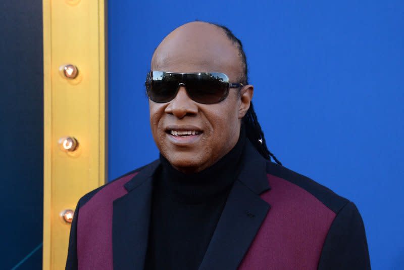 Stevie Wonder attends the Los Angeles premiere of "Sing" in 2016. File Photo by Jim Ruymen/UPI