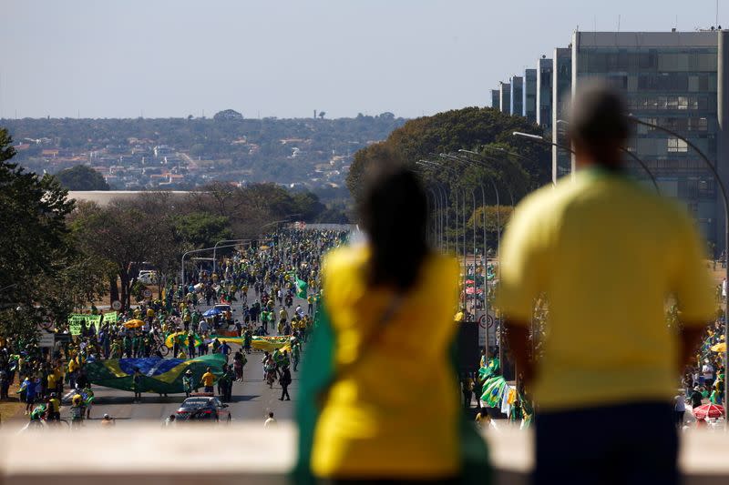 Protest calling for printed and auditable vote, in Brasilia