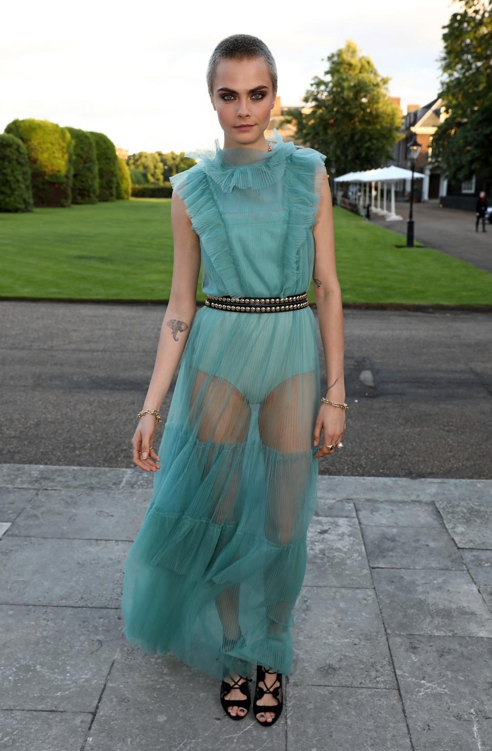 HIT: Cara Delevingne at a charity dinner