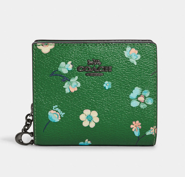 Snap Wallet With Mystical Floral Print. Image via Coach Outlet.
