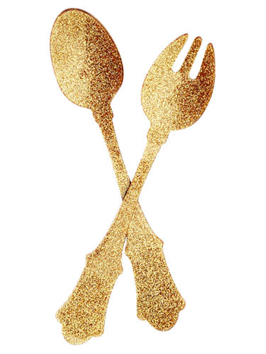 Glitter Salad Serving Set