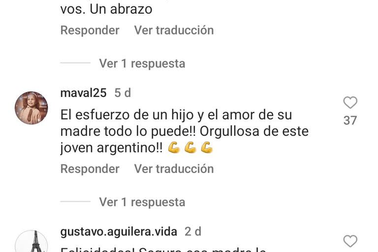 Las reacciones por parte de los usuarios en Instagram