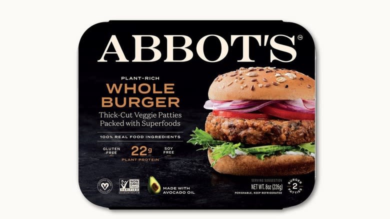 box of Abbots plant based burger