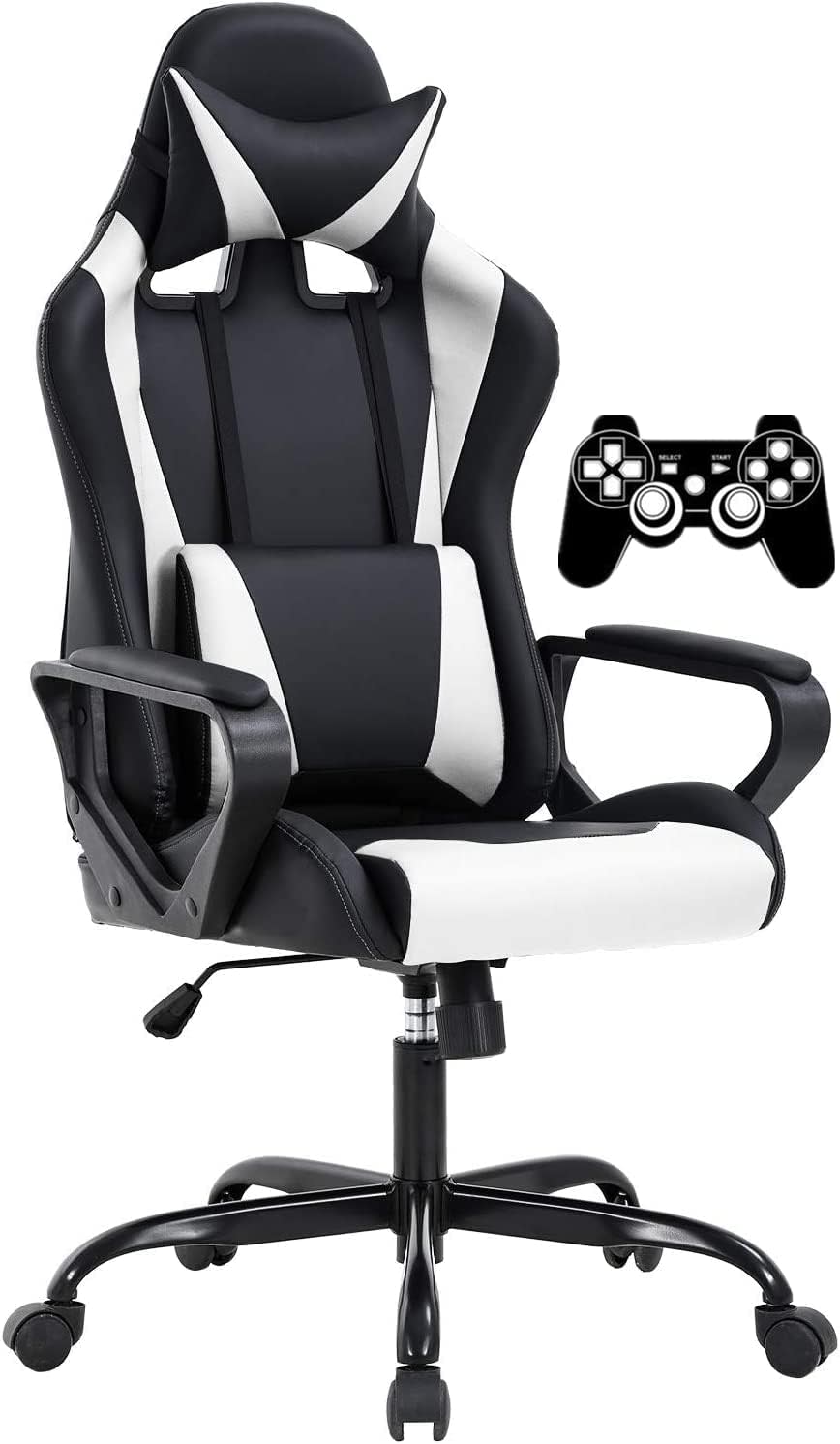 Bstophkl Gaming Chair in white