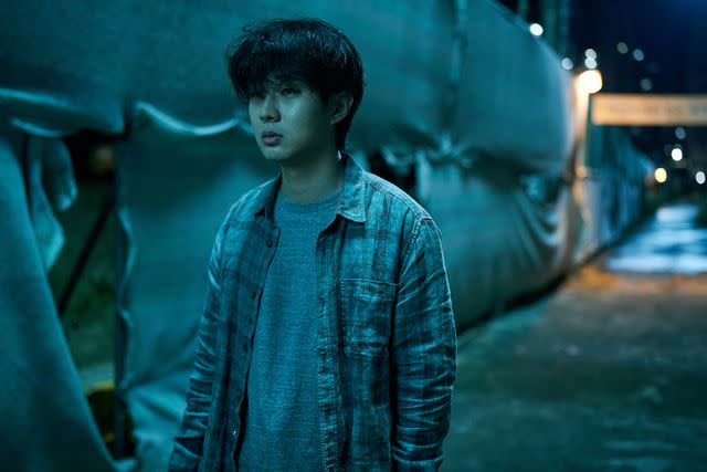 <p>SONG KYOUNG SUB/Netflix</p> Choi Woo-shik on 'A Killer Paradox'