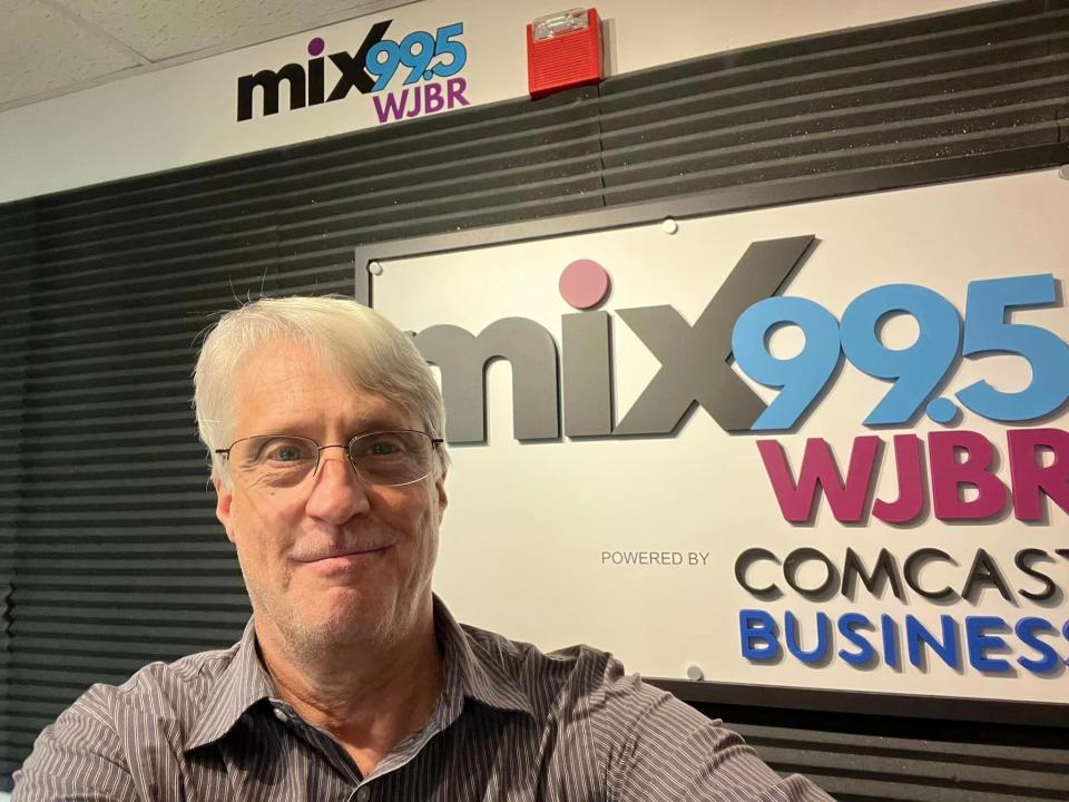 A selfie taken by longtime Delaware DJ Mike Rossi as he leaves WJBR 99.5-FM's studio for the last time last week. His 51-year First State radio career includes more than three decades with WSTW 93.7-FM. He moved to WJBR in 2021.