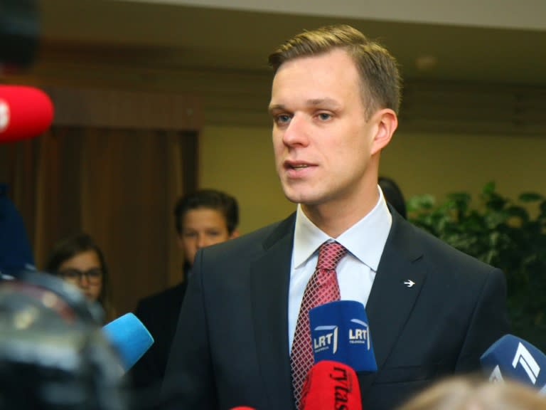 Chairman of the Homeland Union, Gabrielius Landsbergis, pictured in Vilnius, Lithuania on October, 9, 2016