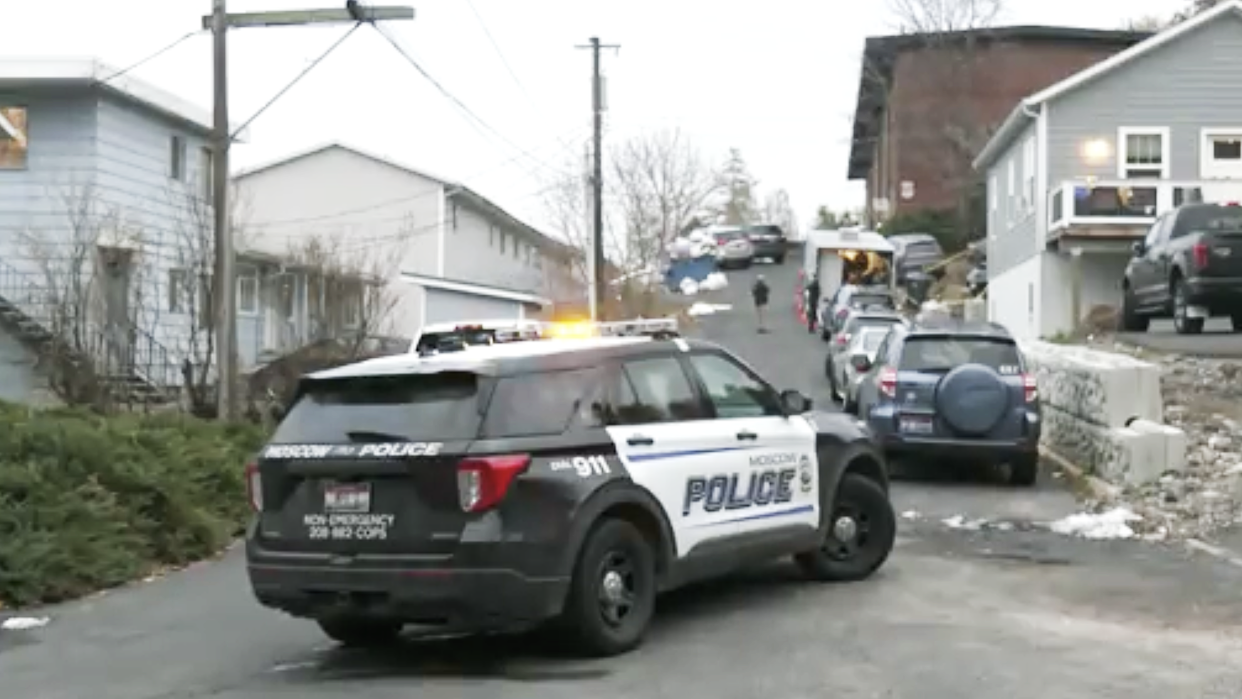 Four people were found dead at a residence near the University of Idaho, police in the city of Moscow said. (KHQ)