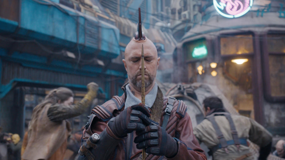 Sean Gunn as Kraglin in Guardians of the Galaxy Vol. 3