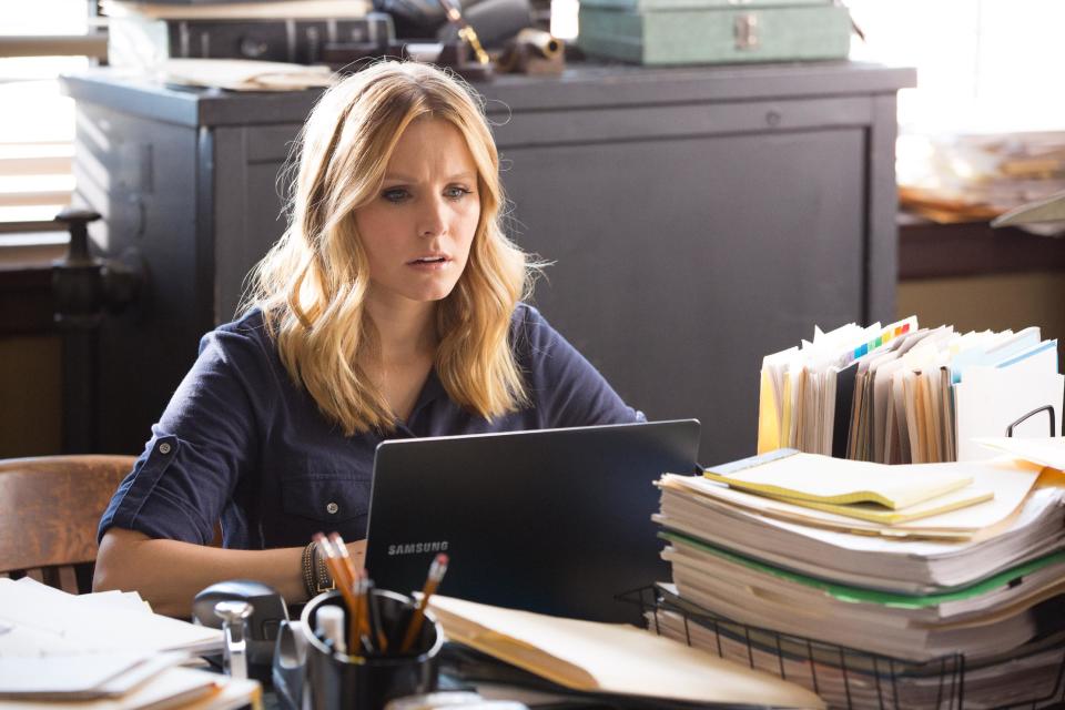 This image released by Warner Bros. Pictures shows Kristen Bell in a scene from "Veronica Mars." (AP Photo/Warner Bros. Pictures, Robert Voets)