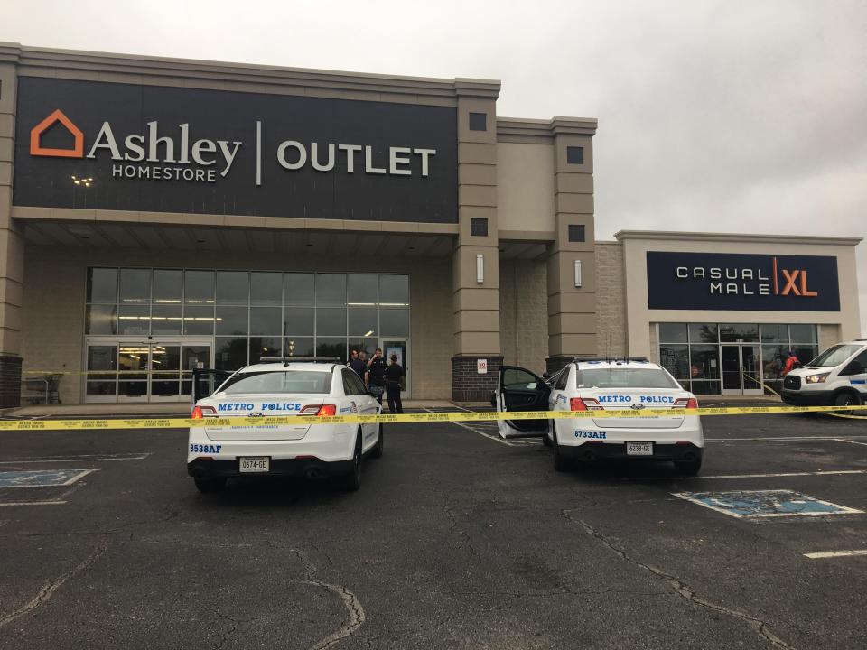 Nashville police took a fatal stabbing into custody at the Ashley HomeStore Outlet furniture Monday, Oct. 7, 2019