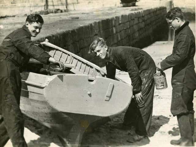 Philip (centre) at Gordonstoun