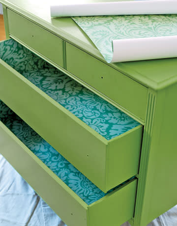 Wallpapered Drawers