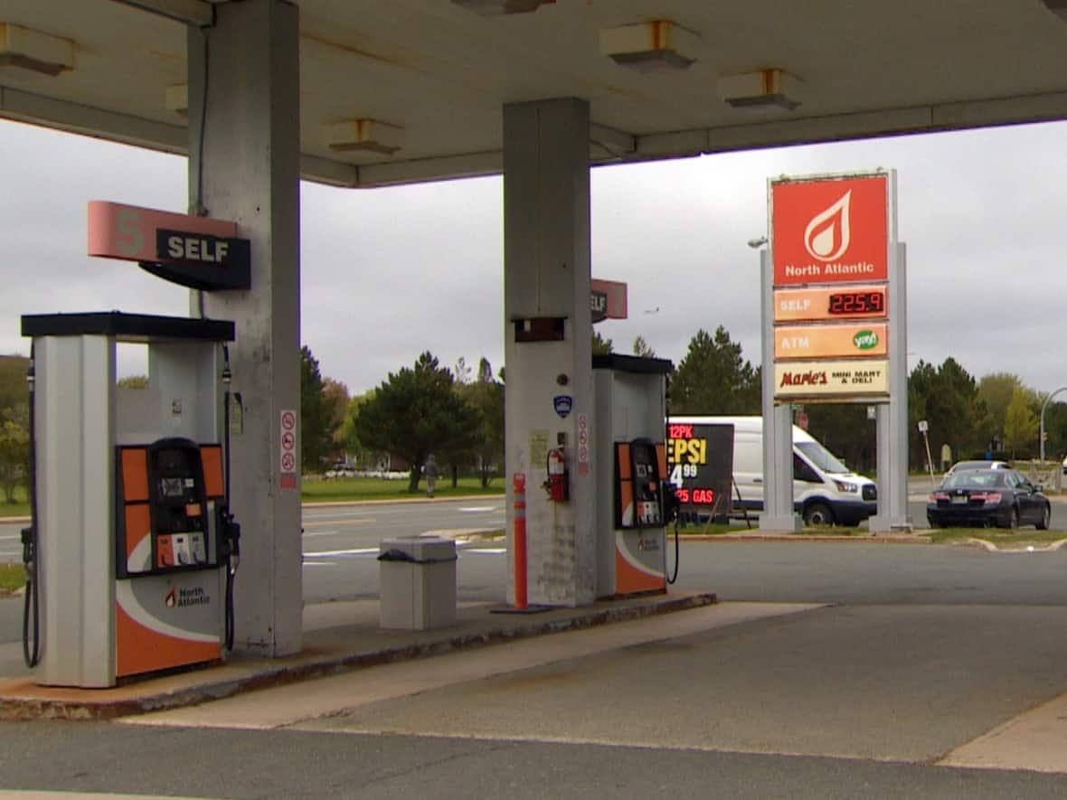 The price of gasoline rose 5.7 cents per litre across much of Newfoundland and Labrador Thursday morning. (Ted Dillon/CBC - image credit)