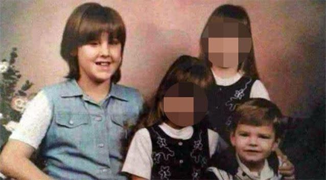 Pictured: Donna Price with her siblings. Source: Supplied