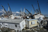 <p>Le bilan du passage d’Ian aux États-Unis est dramatique. L’ouragan, qui a frappé le sud-est du pays le 29 septembre, a fait 107 morts. La Floride, État le plus durement touché, déplore au moins 102 décès. Ian pourrait avoir causé les "pires" destructions de l'histoire des États-Unis, a même déclaré le président Joe Biden. (Photo Giorgio VIERA / AFP)</p> 