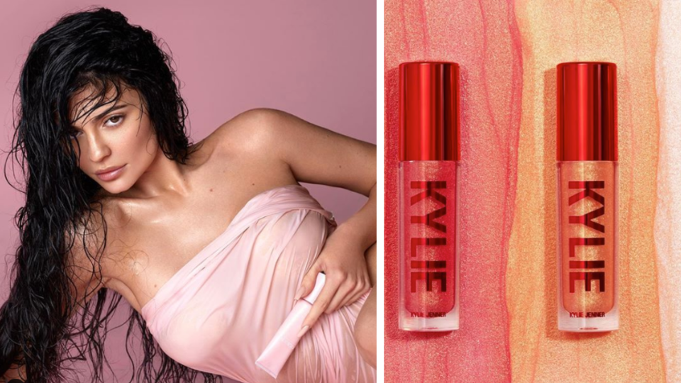 Kylie Jenner has announced a major Kylie Cosmetics deal. Images: Instagram (kyliecosmetics, kyliejenner)