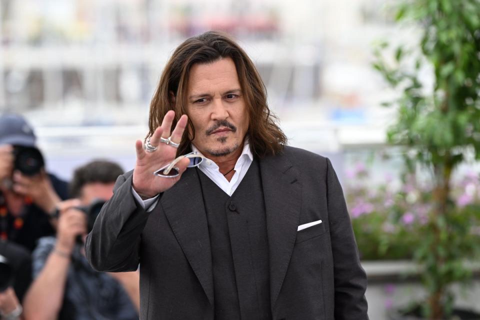 Johnny Depp at Cannes Film Festival 2023 (Doug Peters/PA) (PA Wire)